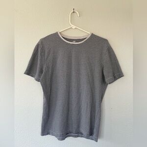 H&M Relaxed Fit Striped Short Sleeve Top